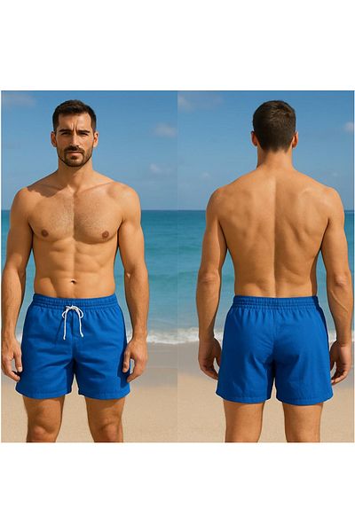podyum baskı Ανδρικό σορτς Navy Blue Quick Dry Sea-Beach