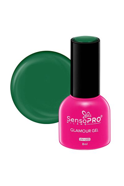 SensoPRO Milano Oja semipermanentă Glamour Gel 8ml, Showtime Green #106