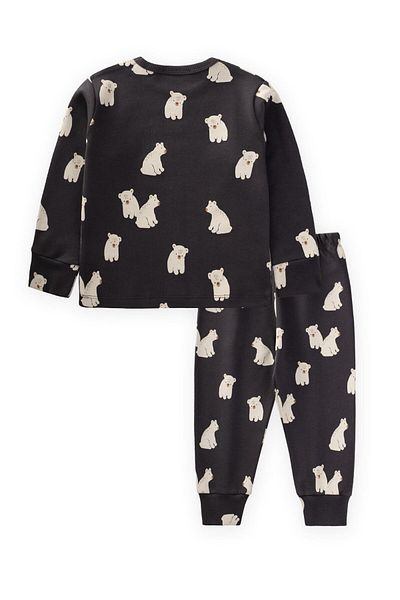Cigit Set pijamale imprimate 1-5 ani Antracit