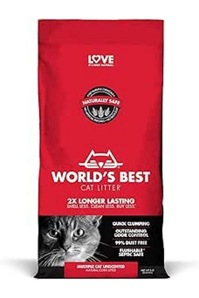Worlds Best World's Best Cat Litter Multi Cat Clumping 8Lb