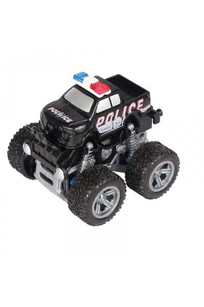 dalimag Masinuta off-road 4 x 4, monster truck, Politie, negru