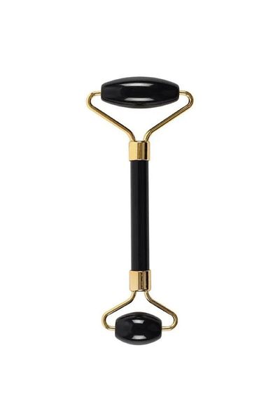 HOZRO Roller HOZRO, din Jad, Negru, pentru Fata – Masaj Facial Antirid, Revitalizare si Relaxare