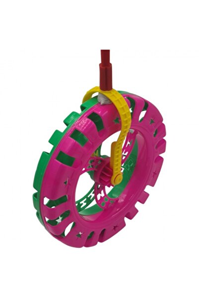 dalimag Jucarie interactiva, roata zornaitoare, 20 x 40 cm, roz/verde