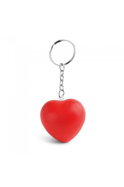 dalimag Breloc anti-stres cu spuma, Forma Inima, Rosu
