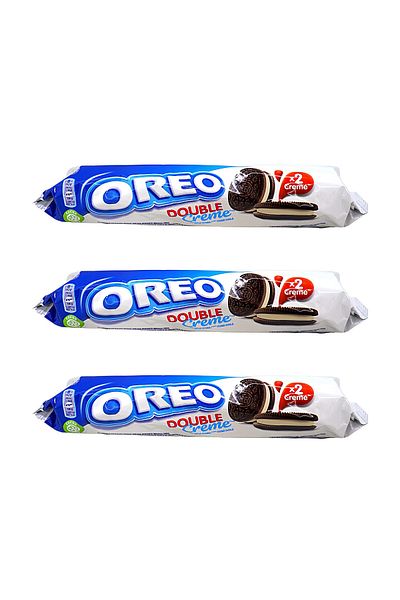 Oreo Double Cream Biscuits 185 G X3pcs