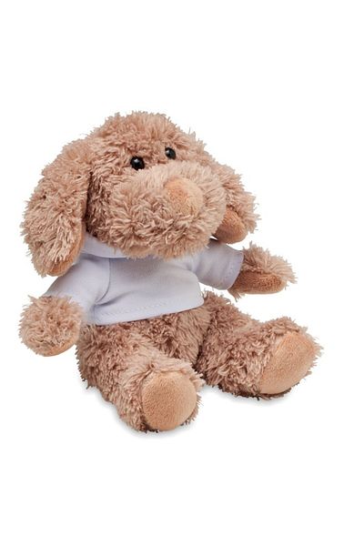 dalimag Plush Puppy with Hoodie, White, 10x11x12 cm