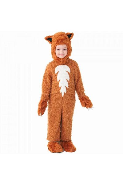 dalimag Fox Costume for Children, 100 Cm, Brown
