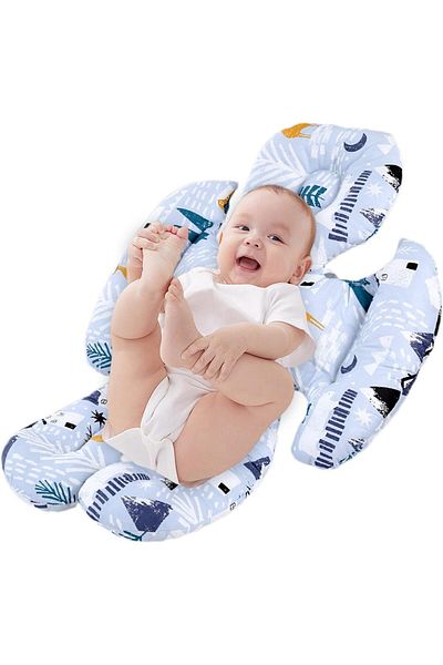 Yelajoy Baby Seat Cushion, Stroller Head Body Support ,Cotton,for Baby Cradles, Strollers, and Car Seats