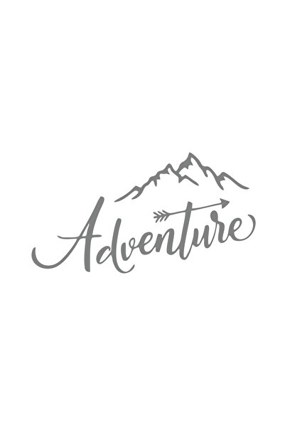 Reysa Tasarım Adventure Mountain Sticker 17X17 cm Gray