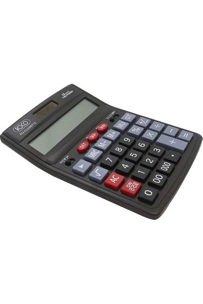 Roco CL2240T12 Desktop Calculator – 12-Digit, Large Display, Black