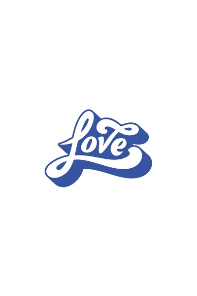 Reysa Tasarım Love Sticker 17X17 cm Blue