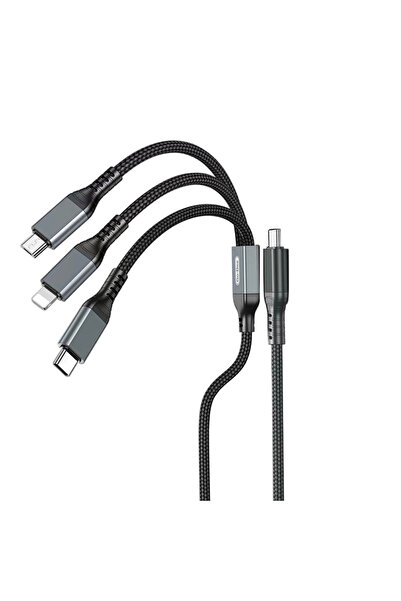 Go-Des GD-UC617 3in1 Type-C to Lightning/Type-C/Micro USB Ultra Hızlı PD Şarj...