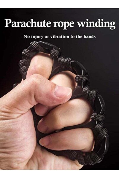 COOYA قطعتان من حلقات أصابع الألعاب الدفاعية المصنوعة من الفولاذ الخالص ومشبك اليد مناسب للاستخدام في الهواء الطلق