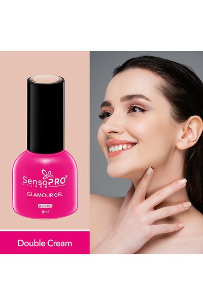 SensoPRO Milano Oja semipermanentă Glamour Gel 8ml, Cremă dublă #31