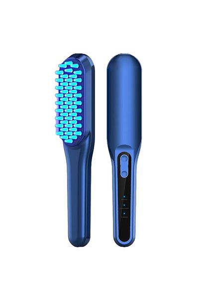 Influential Tech Professional Electric Hairbrush with 49 Massage Heads, Scalp Care, Hair Growth, Blue