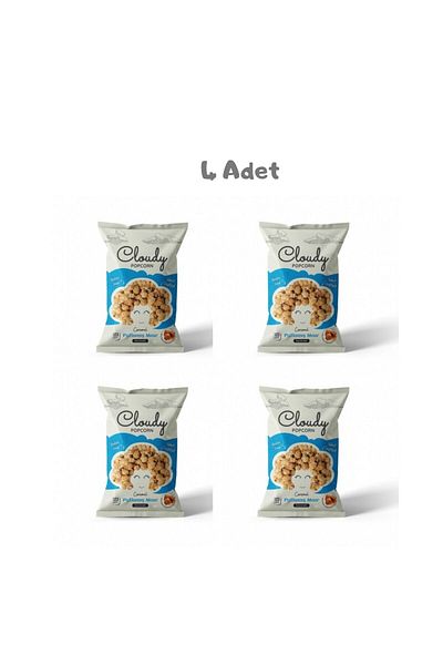 Cloudy Caramel Popcorn (80 Gr) 4 Pieces