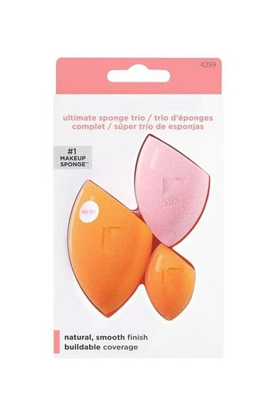 Real Techniques Ultimate Makeup Sponge Blending and Setting Trio, 3 Piece Set