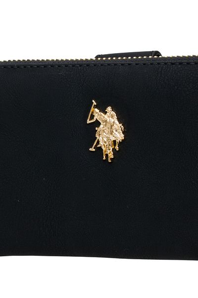 U.S. Polo Assn. Geantă portofoliu neagră pentru femei Usc25739