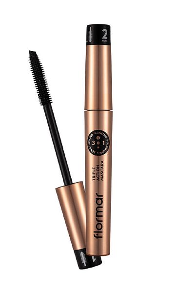 Flormar Flormar Triple Action Mascara - 8 ml Flormar Triple Action Mascara - 8 ml