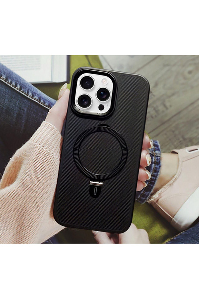 Ring جراب كربون حلقي لهاتف iPhone 15 Pro