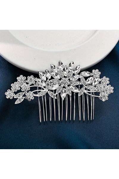 GlassySKY Bridal Hair Accessory Photo/Wedding/Engagement/Bride/Henna/Birthday/Party/Graduation Crown Gift