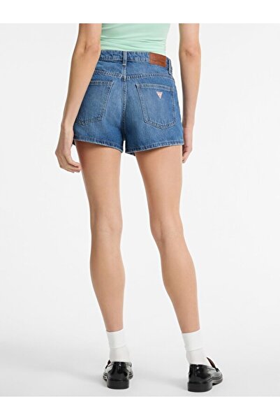 Guess GJ HIGHWAIST VINTAGE SHORT Kadın Mavi Şort W5GD0YD5O11-GJMD