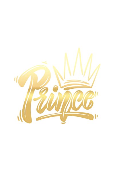 Reysa Tasarım ملصق الأمير مقاس 17x17 سم ذهبي