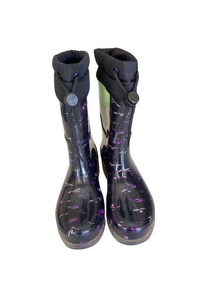 belixspor Konçlu Plush Women's Rain Boots 36-40 Purple