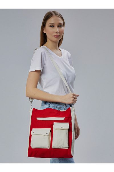 Çınar Bez Çanta Shoulder Bag - Red - Çınar Cloth Bag