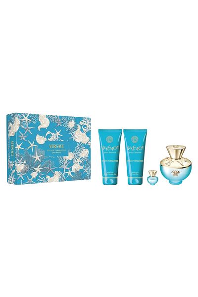 Versace Versace Dylan Turquoise Set: EDT 100ml & 5ml, Body Lotion 100ml, Shower Gel 100ml