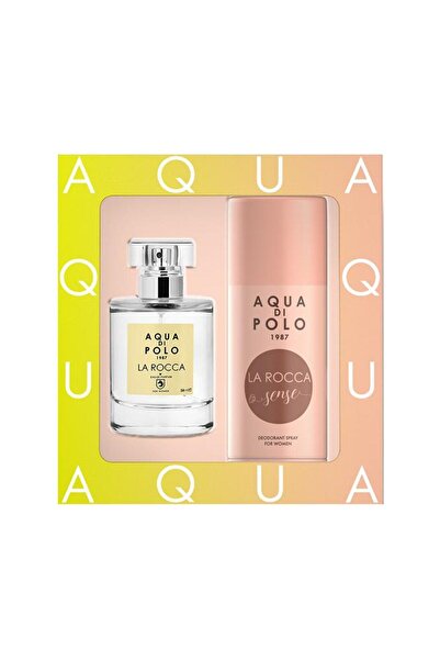 Aqua Di Polo 1987 La Rocca EDP Kadın Parfüm 50 ml ve La Rocca Sense Deodorant 150 ml Seti | Çiçeksi, Oryantal