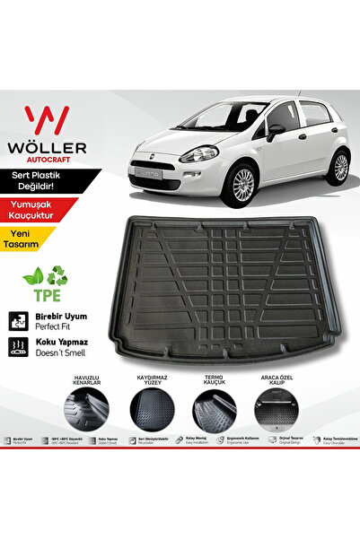 wöller Fiat Punto Bagaj Havuzu 2005 2018 Arası Uyumlu 3D Wöller Ultraflex Esnek