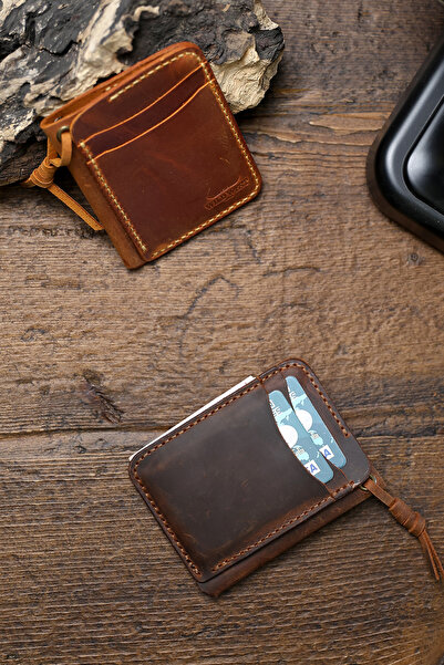 Wild West Crafted New Covboy Genuine Leather Handmade Men's Card Holder.Birth...