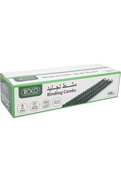 Roco Spiral Binding Comb – 12 mm, A4 Size, Plastic, Black