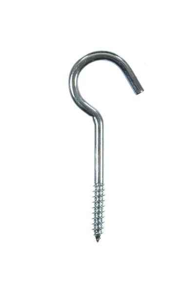 ACE 2-Piece Zinc Plated Screw-In Steel Ceiling Hook Silver 3-7/8inch