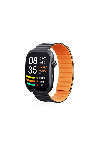 AUKEY Smartwatch 2.0-inch, HD AMOLED display, Magnetic , IP67 Waterproof, 15 Days
