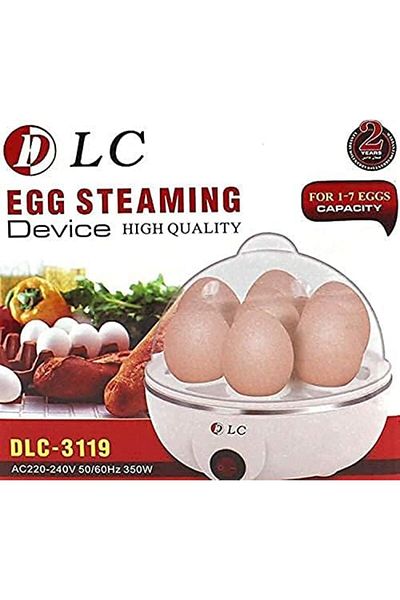 DLC Egg Steamer, Egg Boiler for 7 Eggs, White, DLC-3119, 350W