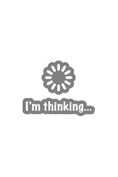 Reysa Tasarım ملصق آي ثينكينج مقاس 17×17 سم رمادي