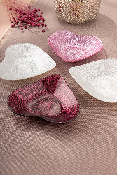 Emsan Amore 4 Piece Glass Bowl 16 cm