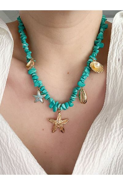 CHARMLUCKY Coral Sea Charm Necklace