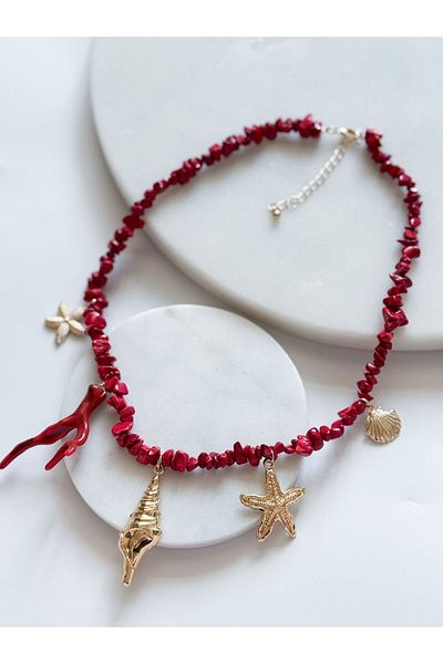 CHARMLUCKY Coral Sea Charm Necklace