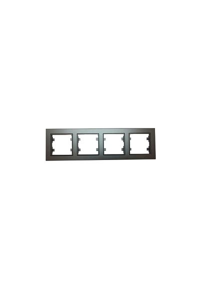 LiderGlobal Smoked 4-piece frame - compatible frame for socket and switch