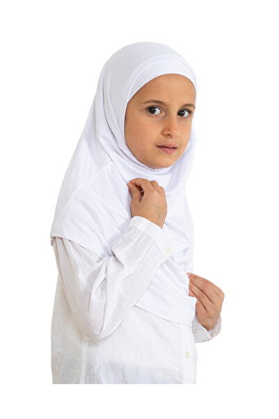 Modish Group Παιδικό ένα-φορέματος μαντήλι τουρμπάνι βισκόζης - λευκό