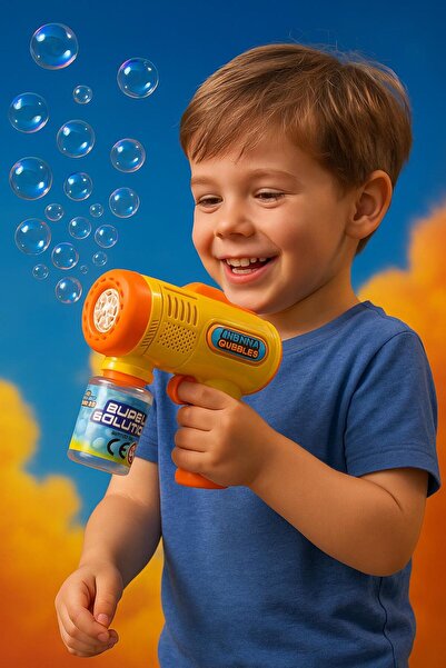 hak-iş oyuncak Işıklı Köpük Balon Atan Tabanca