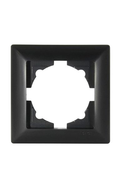 LiderGlobal Visage ambiance metallic black 1 piece frame - compatible frame for socket and switch