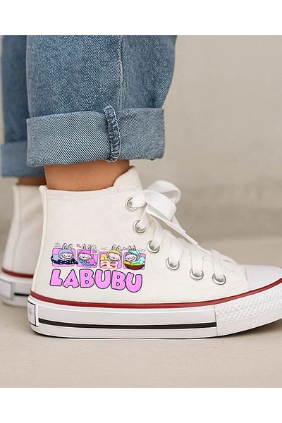 Touz Moda Pantofi de pânză unisex pentru copii cu imprimeu Labubu
