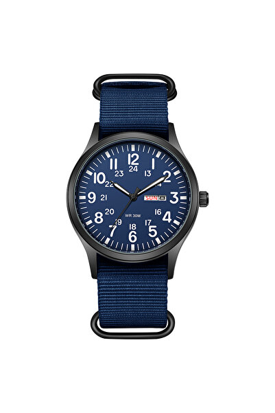 Choice ساعة TPW Field 2024 باللون الأزرق الداكن، حزام قماش سهل القراءة، عرض ل...