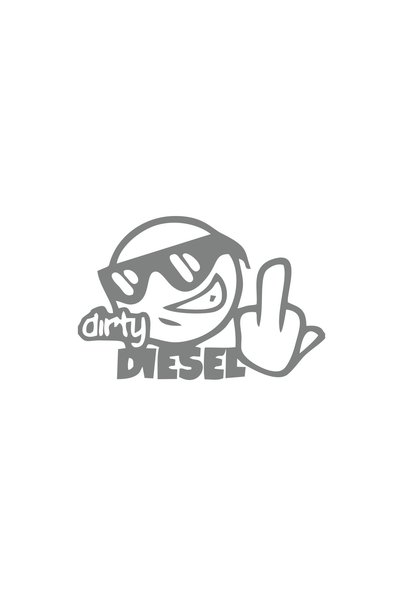 Reysa Tasarım Dirty Diesel Sitcker 17X17 cm Gray