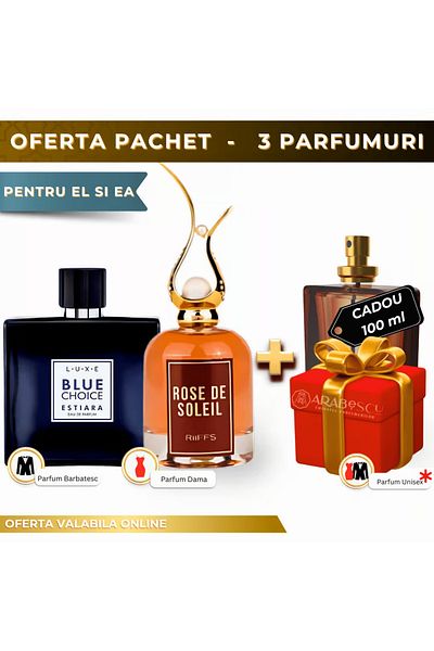 Estiara Rose Soleil + Blue Choice + Perfume Gift