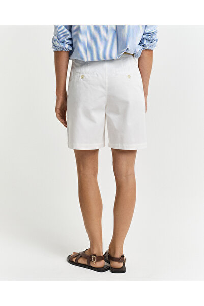 Gant Kadın Beyaz Regular Fit Şort